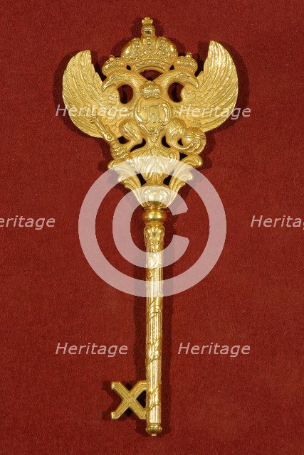 Key of a Chamberlain at the Imperial Court of Russia, Late 18th cent. Artist: Historic Object  