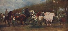 'The Horse Fair', 1855, (c1915). Artists: Rosa Bonheur, Nathalie Micas.