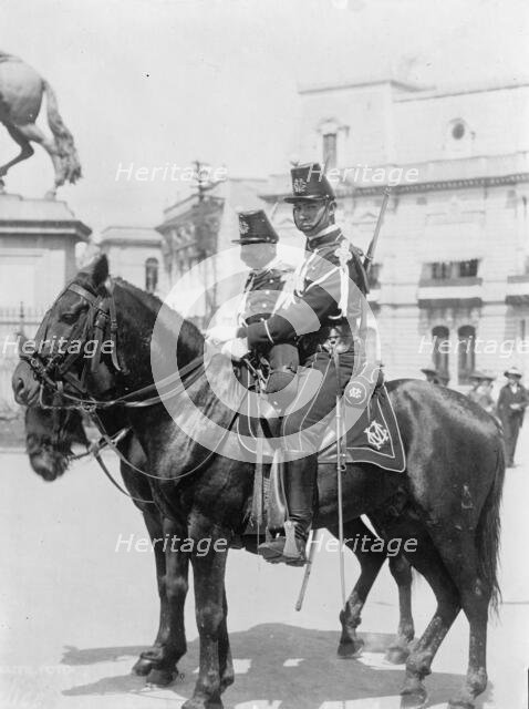 Mounted Police, Mexico City, Mexico, 1913. Creator: Harris & Ewing.