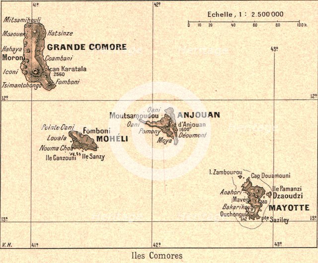 ''Iles Comores; Iles Africaines de la mer des Indes', 1914. Creator: Unknown.