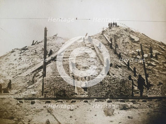 Preparation of the place for the construction of the Palace of the Soviets, ca 1931. Creator: Lebedev, Alexander Timofeevich (1868-1943).