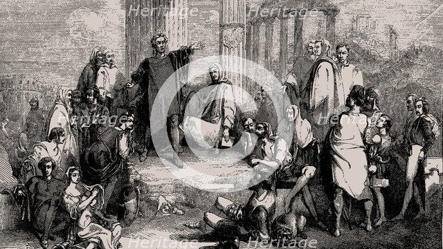 The opera Rienzi by Richard Wagner, at the Théâtre Lyrique in Paris on 6 April 1869, 1869.