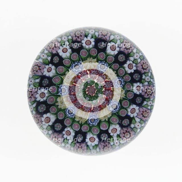 Paperweight, Clichy, c. 1845-60. Creator: Clichy Glassworks.
