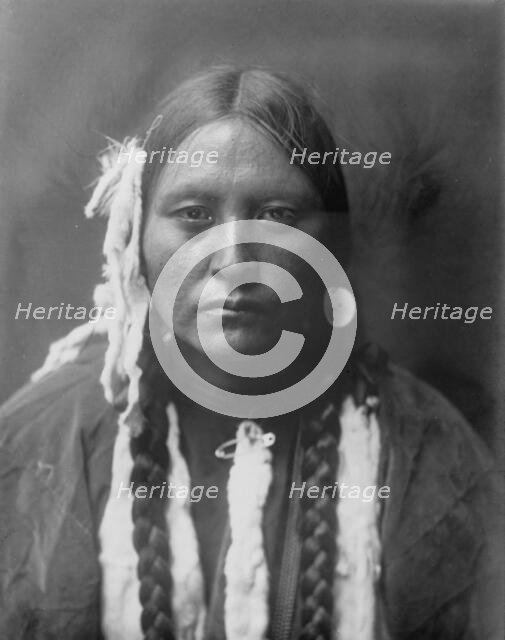 Kutenai female type, c1910. Creator: Edward Sheriff Curtis.