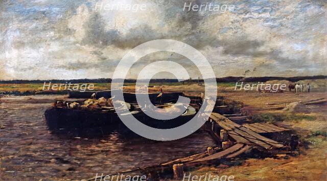 Clay Barges, Norfolk, c1890s. Creator: Leslie Thomson.