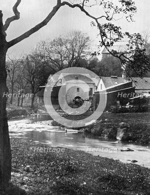 Old mill, Milngavie, East Dunbartonshire, Scotland, 1924-1926.Artist: Valentine & Sons Ltd