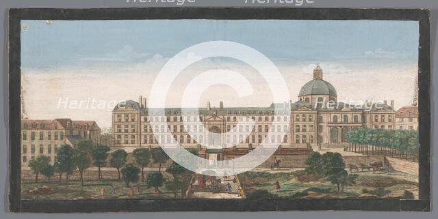 View of the Hôpital de la Salpêtrière in Paris, 1700-1799. Creator: Anon.