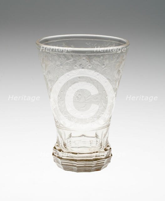 Beaker, Bohemia, c. 1725. Creator: Bohemia Glass.