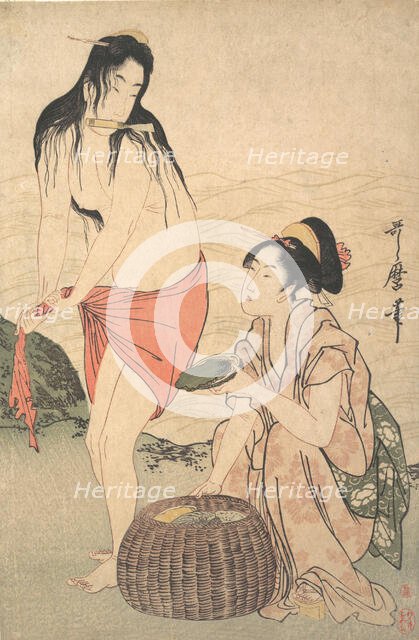 Abalone Divers, 1788. Creator: Kitagawa Utamaro.