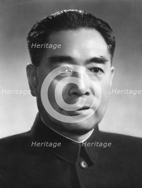 Zhou Enlai, first Premier of the People's Republic of China, c1950s(?). Artist: Unknown