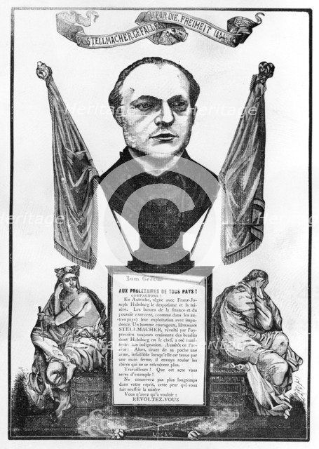 'Allegory of Hermann Stellmacher', 1884 Artist: Unknown