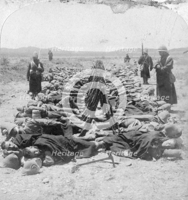 British soldiers sleeping, South Africa, 2nd Boer War, 30 December 1900. Artist: Underwood & Underwood