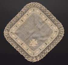 Handkerchief, early 1800s. Creator: Unknown.