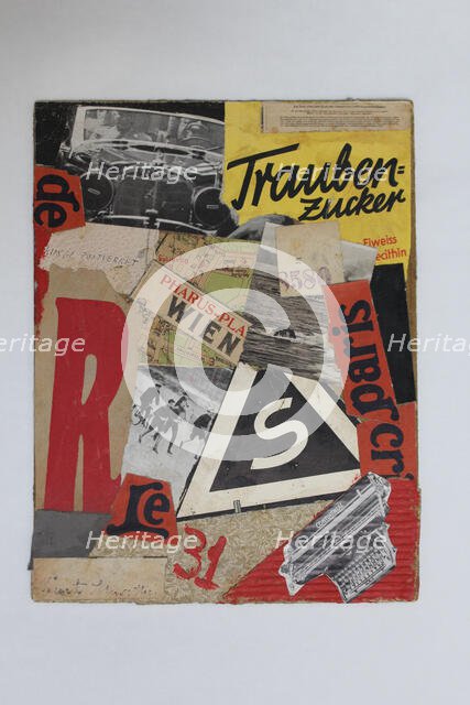 Traubern = Zucker, 1931. Creator: Schwitters, Kurt (1887-1948).
