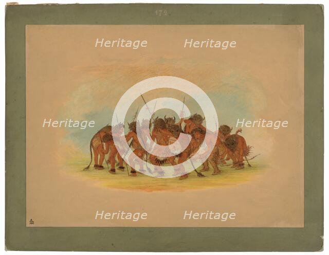 Buffalo Dance - Mandan, 1861. Creator: George Catlin.
