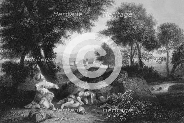 'And the Angel of God called to Hagar out of Heaven', mid-late 19th century? Creator: James Sands.