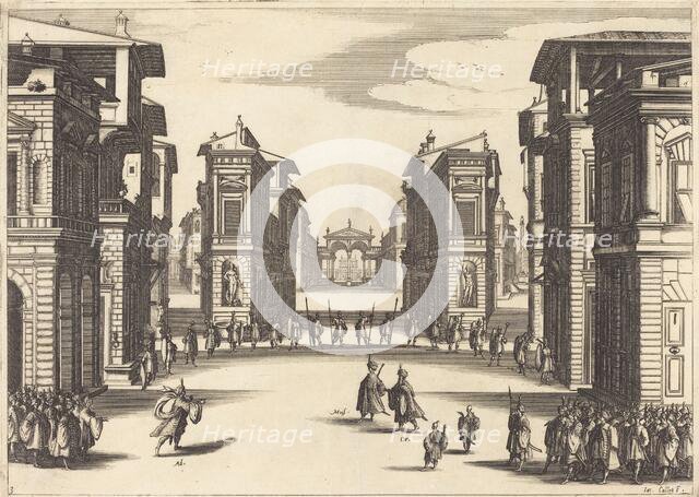 Solimano, Act III, 1620. Creator: Jacques Callot.