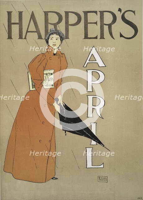 Harper's April, c1894. Creator: Edward Penfield.