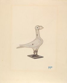Cast Iron Pigeon, c. 1936. Creator: Rex F Bush.