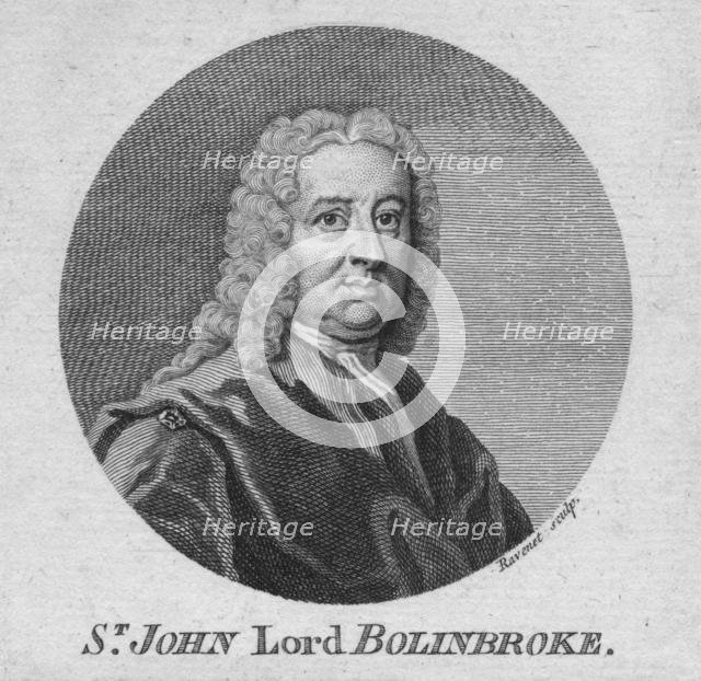 'St. John Lord Bolinbroke', c1750s.  Creator: Simon FranÃ§ois Ravenet.