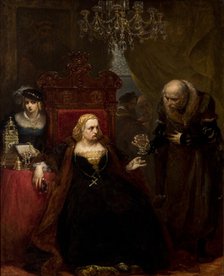 Poisoning of Queen Bona, 1859. Creator: Jan Matejko.