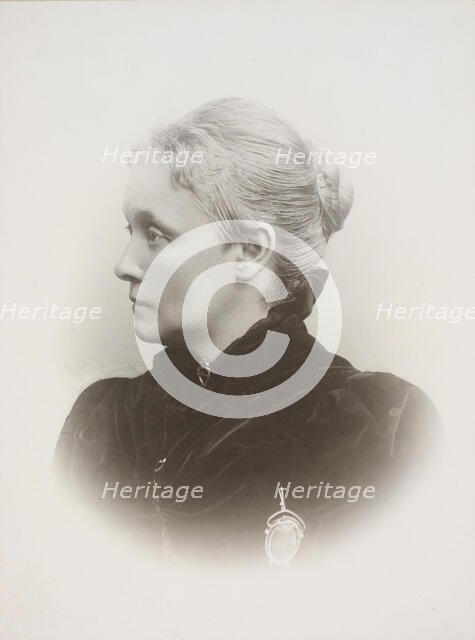 Pianist and composer Agathe Backer Grøndahl (1847-1907). Creator: Szacinski de Ravics, Ludwik (1844-1894).