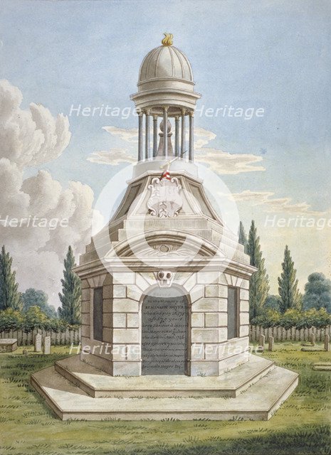 Monument in the churchyard of St Mary the Virgin, Leyton, Waltham Forest, London, c1820. Artist: Anon