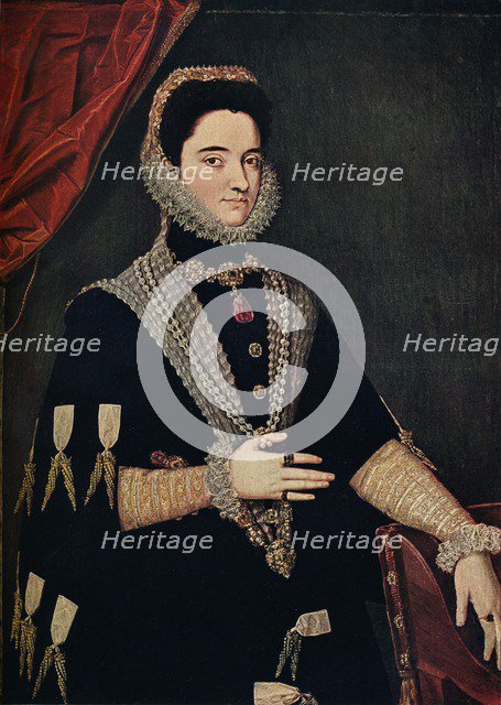 'Marie of Austria - Empress of Germany, 1528-1603', 16th century, (1910). Artist: Juan Pantoja de la Cruz.