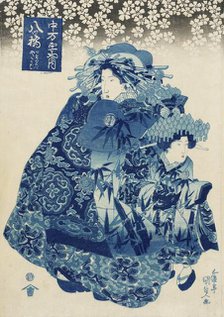 Yatsuhashi of Chumanjiya, 1831. Creator: Utagawa Kunisada.