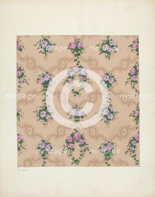 Wallpaper, 1935/1942. Creator: Lee Hager.