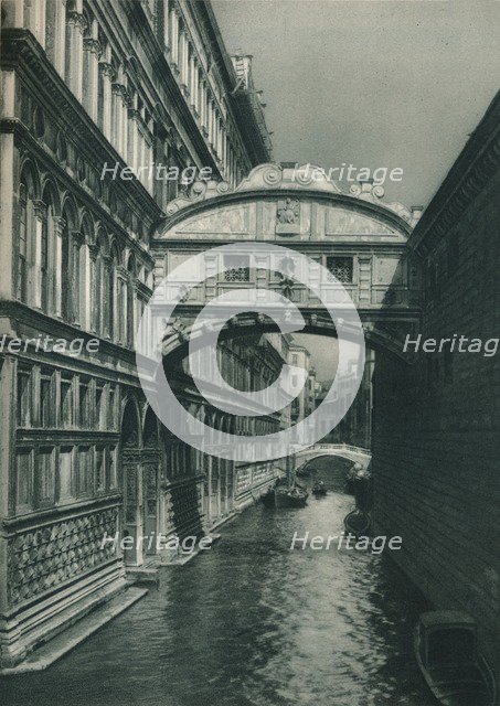 Bridge of Sighs, Venice, Italy, 1927. Artist: Eugen Poppel.