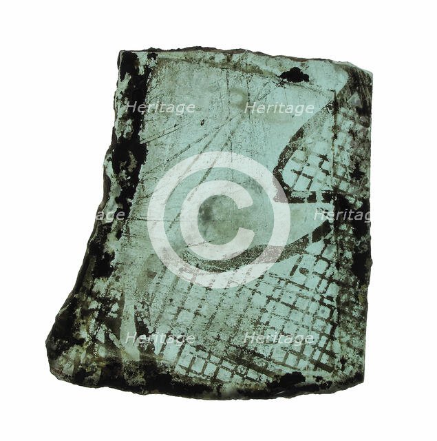 Glass Fragment, British, 14th century. Creator: Unknown.