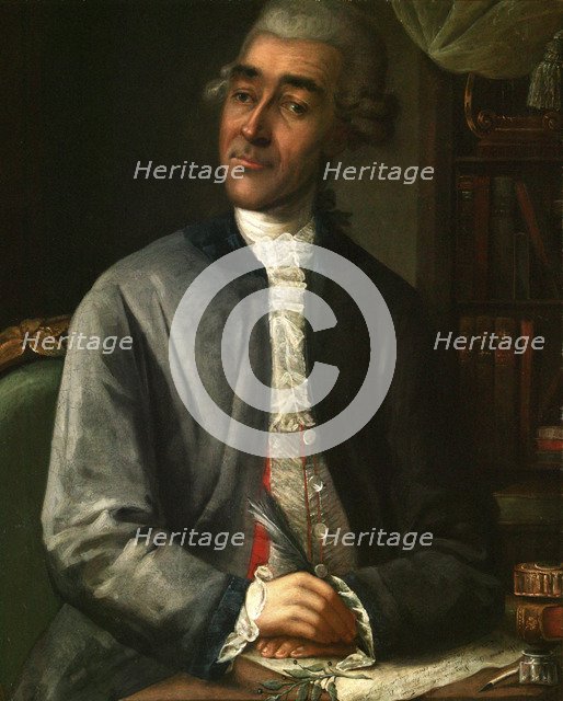 Portrait of the writer Vasily Grigorievich Ruban', (1742-1795), 1786. Creator: Klipekov (Klepikov), Alexei Fyodorovich (1761-?).