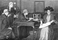 Pictures from the Royal Academy: Defendant and Counsel - W. F. Yeames, R.A., 1895. Creator: George Meisenbach.