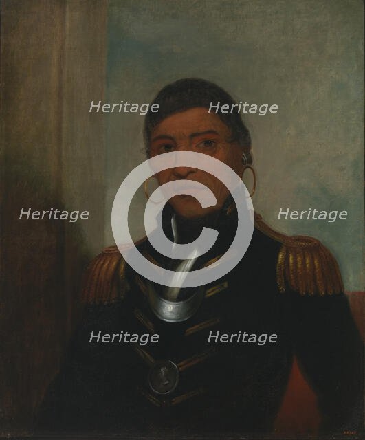 Big Buffalo (Chippewa), 1832-1833. Creator: Henry Inman.