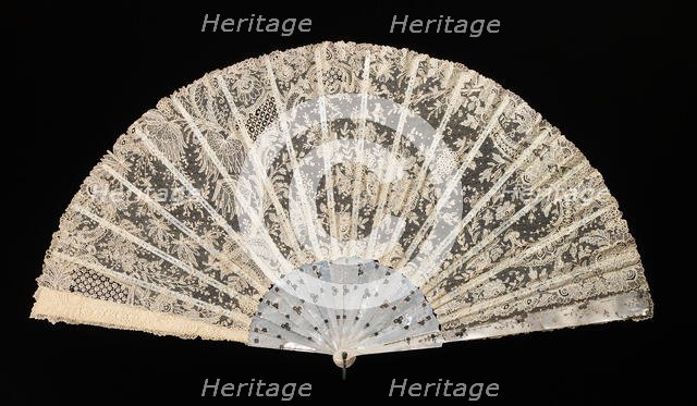 Fan, probably French, 1885-95. Creator: Unknown.