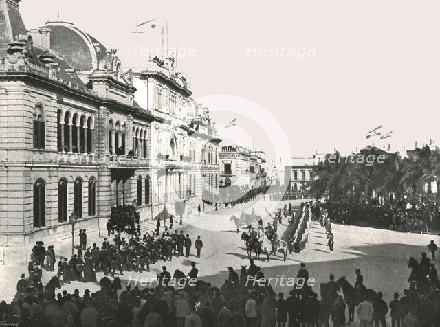 Opening of Congress, Buenos Aires, Argentina, 1895.  Creator: Enrique Carlos Moody.