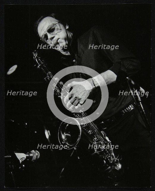 Tommy Whittle playing at the Middlesex and Herts Country Club, Harrow Weald, London, 1981. Artist: Denis Williams