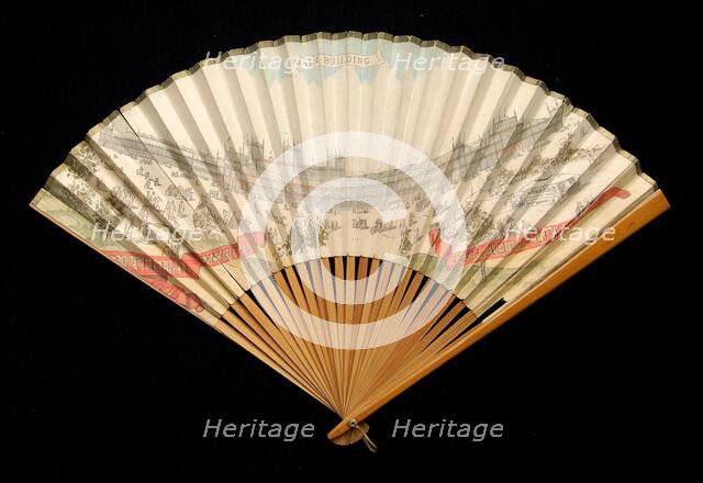 Fan, American, 1875. Creator: Unknown.