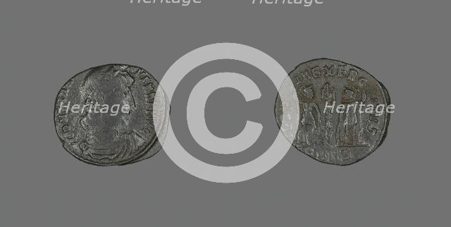 Coin Portraying Emperor Constantine I, 336-337 AD. Creator: Unknown.