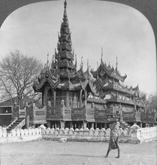 The School of King Thibaw in the Fort, Mandalay, Burma, 1908. Artist: Stereo Travel Co