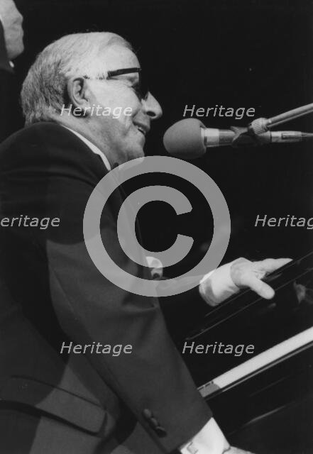 George Shearing, David Jacobs, Barbican, London, 1996. Creator: Brian Foskett.