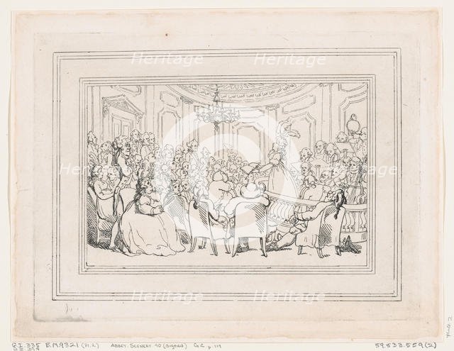 Comforts of Bath, Plate 2, January 6, 1798., January 6, 1798. Creator: Thomas Rowlandson.