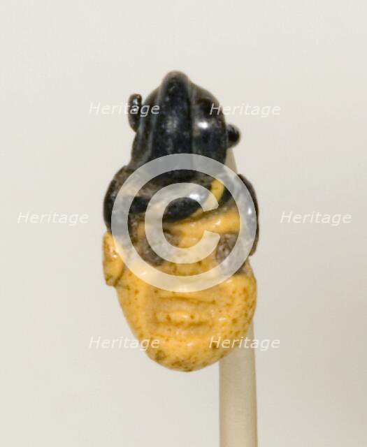 Pendant in the Shape of a Head, Carthage, 5th century-3rd century BCE. Creator: Unknown.