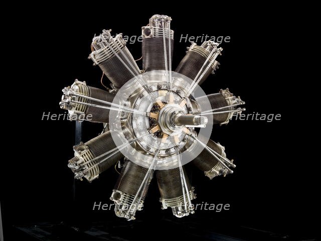 Clerget 9 A Diesel, Radial 9 Engine, ca. 1928. Creator: Panhard-Levassor.