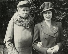 Queen Mary with Princess Elizabeth, April 1944, (1951).  Creator: Unknown.
