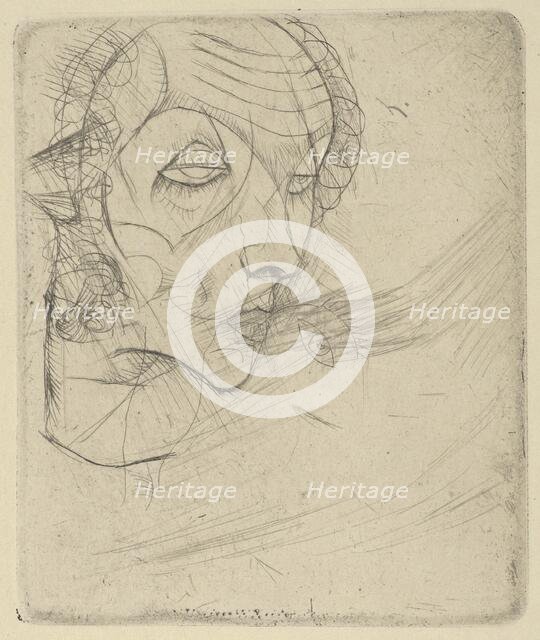 Self-portrait, 1914. Creator: Egon Schiele.