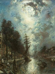 Gracht in Rotterdam, 1873. Creator: Jongkind, Johan Barthold (1819-1891).