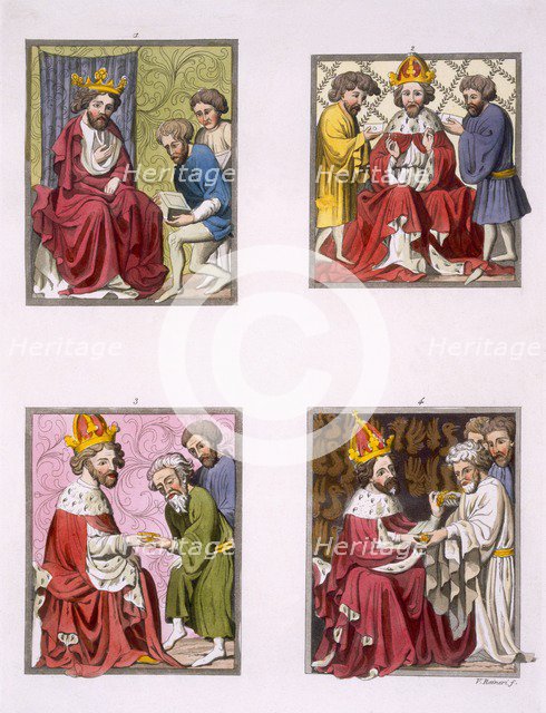 Various rituals to do with the monetary system in the time of Maximilian I, c1800-18. Creator: Vittorio Raineri (19th century).