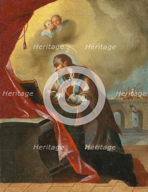 Kneeling St. John of Nepomuk, 18th century. Creator: Unknown.